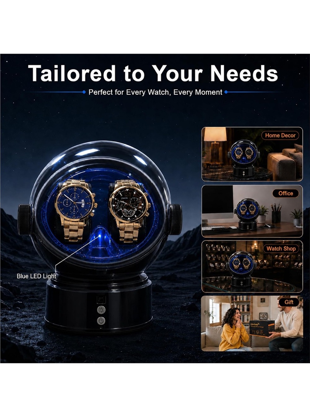 New Black Automatic Watch Winder - Picture 6 of 16
